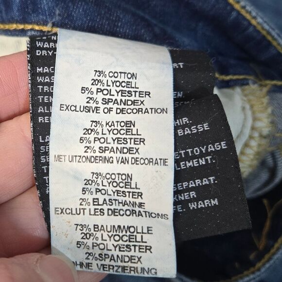 Harley Davidson Straight leg Womens Jeans Stretchy Soft *Irregular* - Picture 8 of 12